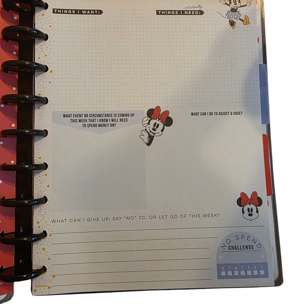 🆕️ Happy Planner Disney Mickey & Minnie Mouse Classic Budget Guided Journal Set - Picture 5 of 15